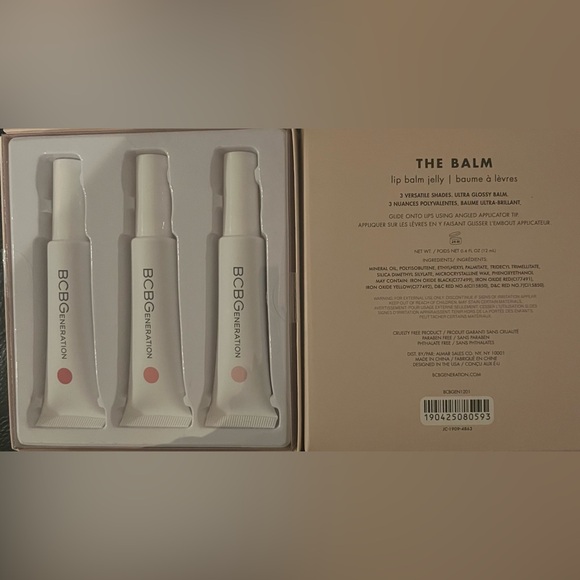 NIB Set of BCBGeneration The Balm, Lip Balm Jelly Pieces 0.4 Fl Oz. - Picture 3 of 4